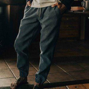 Taylor Stitch Gray Charcoal Apres Pant Waffle Sweat Pants Large